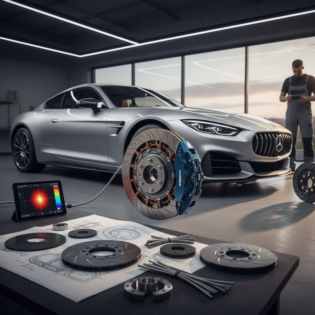 Material-Combined Brake Disc Design and Thermal Performance Trends
