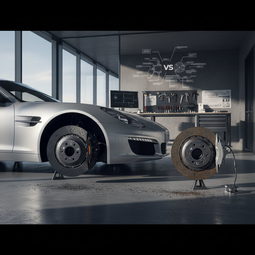 Properties and Performance of Carbon Ceramic Brakes vs. Iron Brakes