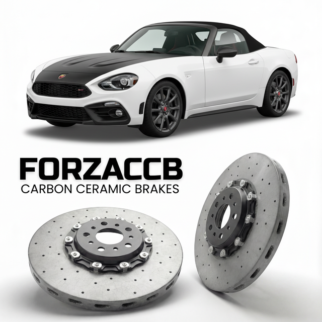Carbon Ceramic Brake Rotors for Abarth 124 Spider Abarth 124 GT (2018-2019) | CCB OEM Replacement / Conversion Upgrade Kit