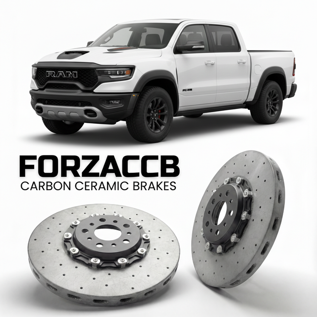 Carbon Ceramic Brake Rotors for RAM 1500 TRX (2021-2024) | CCB OEM Replacement / Conversion Upgrade Kit