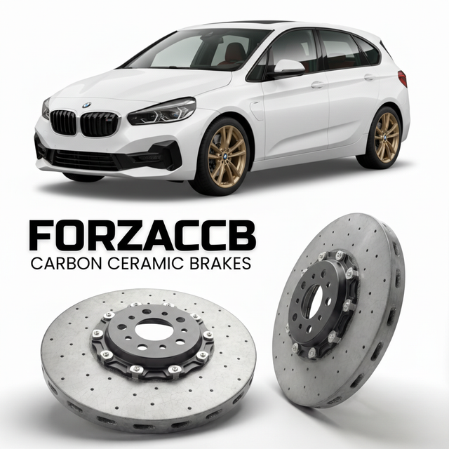 Carbon Ceramic Brake Rotors for BMW 2-Series Active Tourer U06 (2022-) | CCB OEM Replacement / Conversion Upgrade Kit