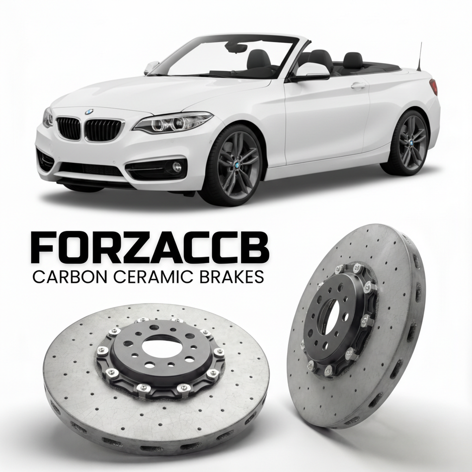 Carbon Ceramic Brake Rotors for BMW 2-Series Convertible F23 (2014-2021) | CCB OEM Replacement / Conversion Upgrade Kit