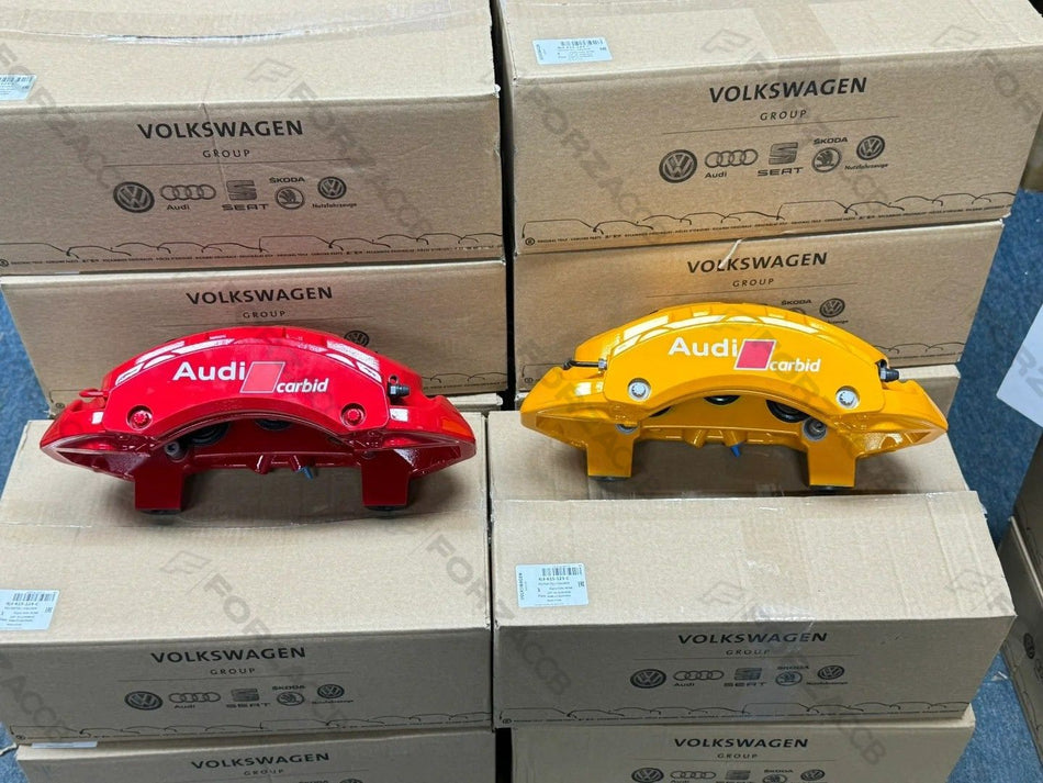6-Piston Brake Caliper for Audi e-tron GT RS – 4J3615123C / 4J3615124C –  410x38mm – Retrofit for Porsche Cayman & 21Z-Style Builds