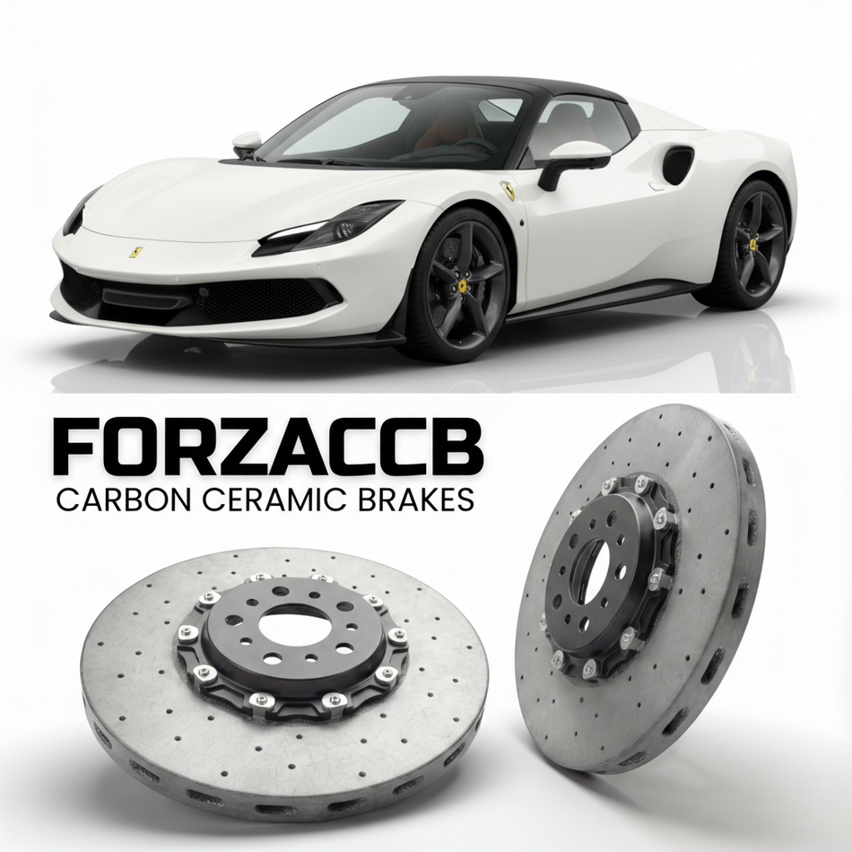 Carbon Ceramic Brake Rotors for Ferrari 296 GTS (2022+) | CCB OEM Replacement / Conversion Upgrade Kit