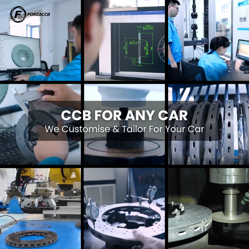 Carbon Ceramic Brake Rotors for BMW M340i G20/G21 (2019-2026+) | CCB OEM Replacement / Conversion Upgrade Kit