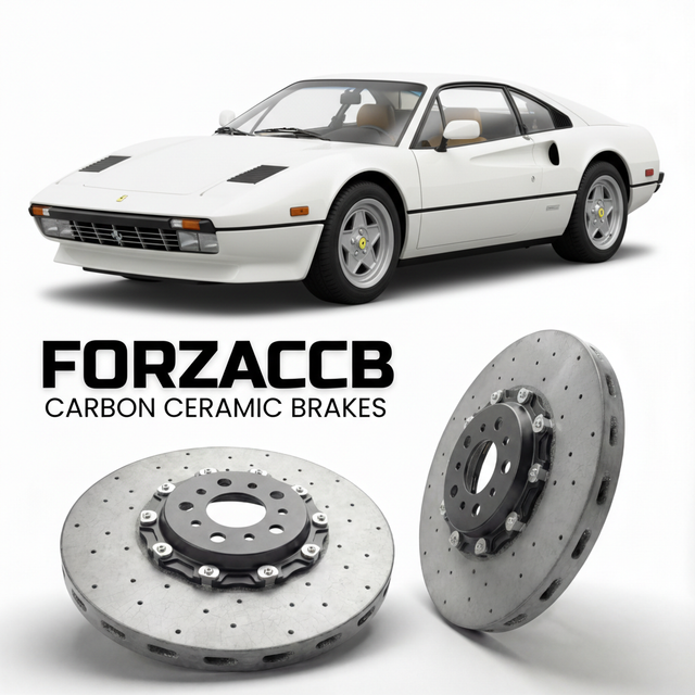 Carbon Ceramic Brake Rotors for Ferrari 308 GTBi & GTSi (1980-1981) | CCB OEM Replacement / Conversion Upgrade Kit