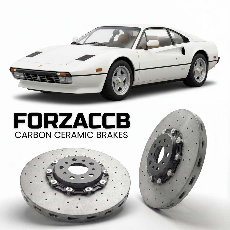 Carbon Ceramic Brake Rotors for Ferrari 308 GTBi & GTSi (1980-1981) | CCB OEM Replacement / Conversion Upgrade Kit