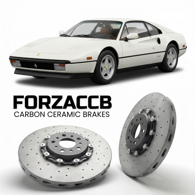 Carbon Ceramic Brake Rotors for Ferrari 328 GTB & GTS (1985-1989) | CCB OEM Replacement / Conversion Upgrade Kit