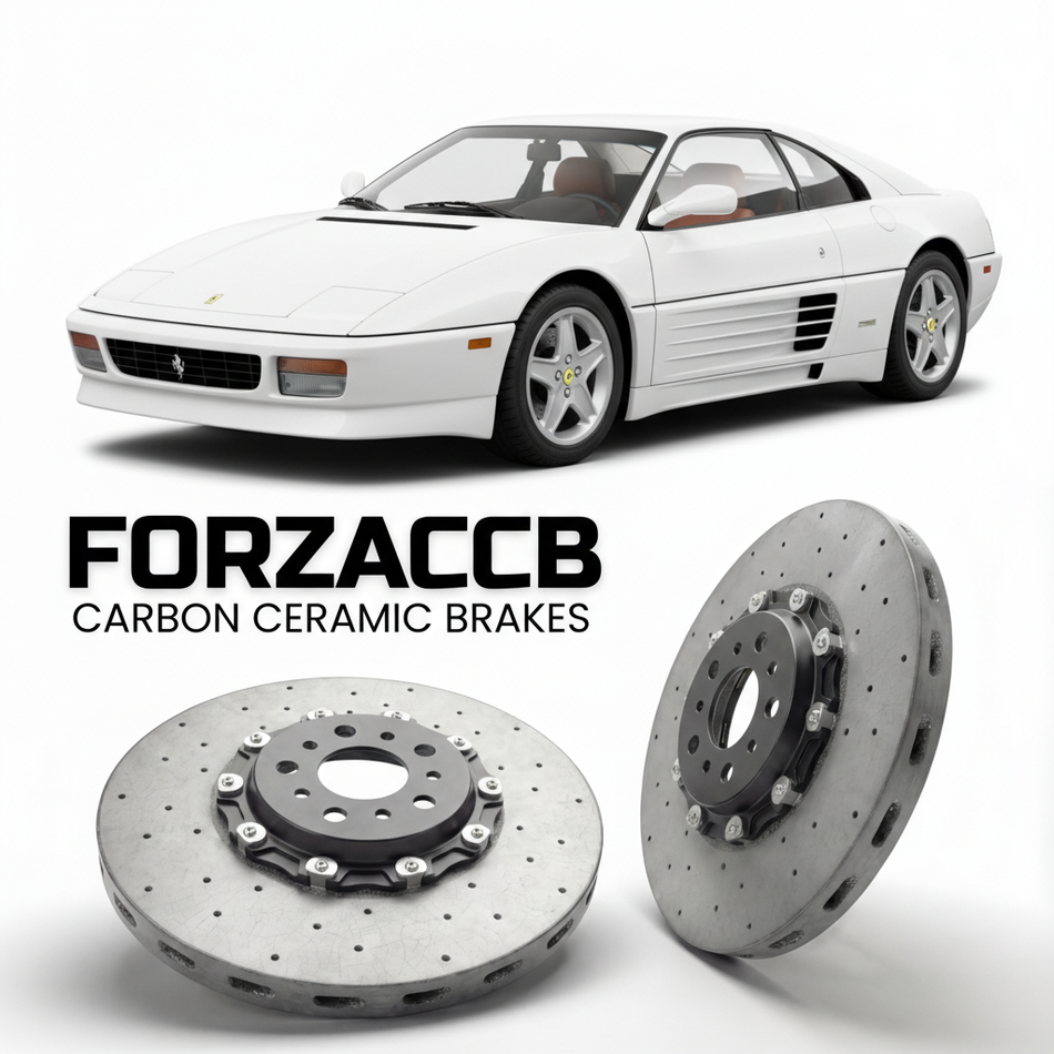 Carbon Ceramic Brake Rotors for Ferrari 348 TB & TS (1989-1993) | CCB OEM Replacement / Conversion Upgrade Kit