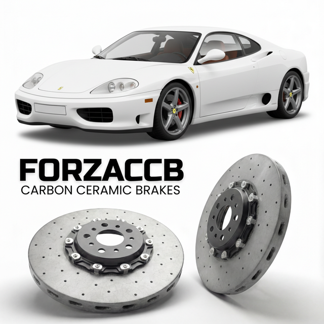 Carbon Ceramic Brake Rotors for Ferrari 360 Challenge Stradale (2003-2004) | CCB OEM Replacement / Conversion Upgrade Kit