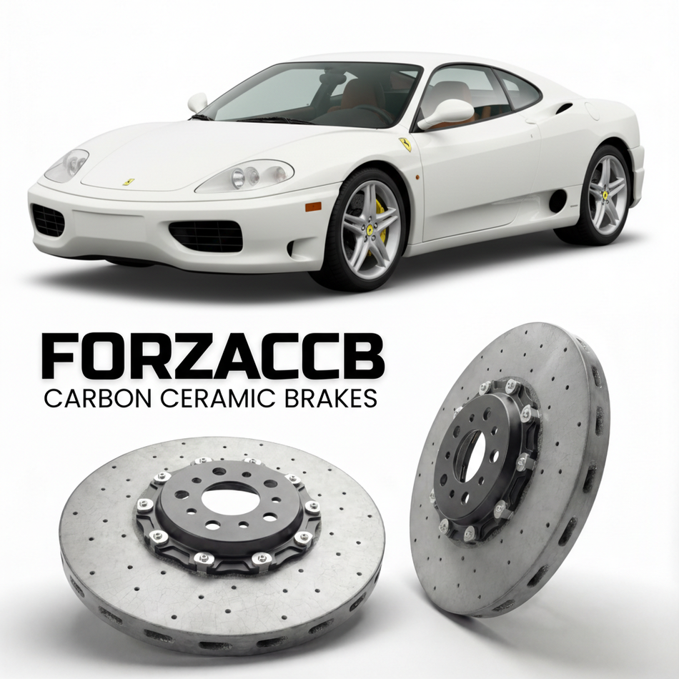 Carbon Ceramic Brake Rotors for Ferrari 360 Modena (1999-2004) | CCB OEM Replacement / Conversion Upgrade Kit
