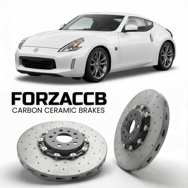 Carbon Ceramic Brake Rotors for Nissan 370Z Z34 (2010-2021) | CCB OEM Replacement / Conversion Upgrade Kit