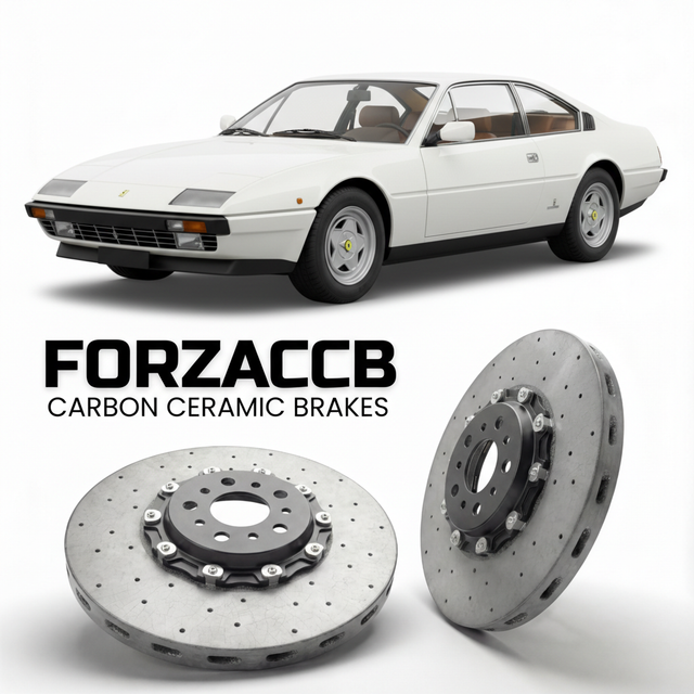 Carbon Ceramic Brake Rotors for Ferrari 412 (1985-1989) | CCB OEM Replacement / Conversion Upgrade Kit