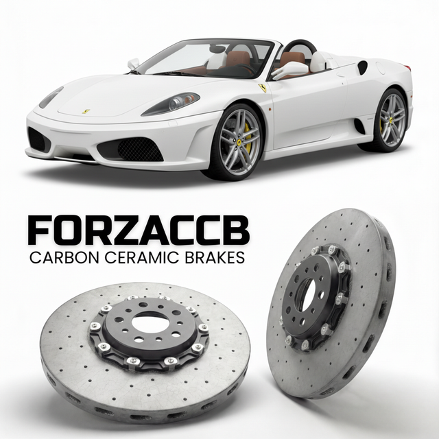 Carbon Ceramic Brake Rotors for Ferrari 430 Scuderia Spider 16M (2008-2009) | CCB OEM Replacement / Conversion Upgrade Kit