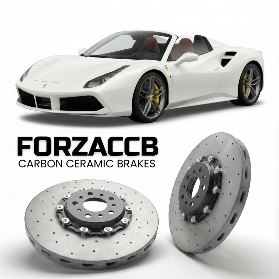 Carbon Ceramic Brake Rotors for Ferrari 488 Spider (2015-2019) | CCB OEM Replacement / Conversion Upgrade Kit