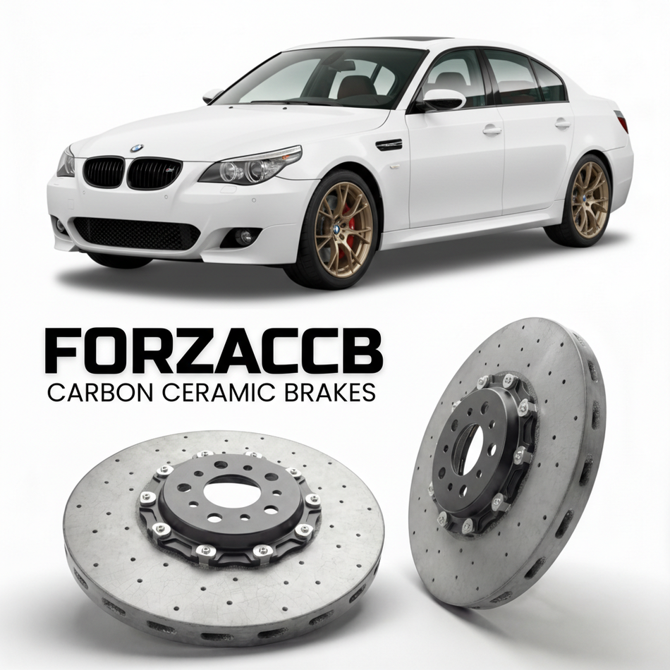 Carbon Ceramic Brake Rotors for BMW 5-Series Sedan E60 (2005-2010) | CCB OEM Replacement / Conversion Upgrade Kit