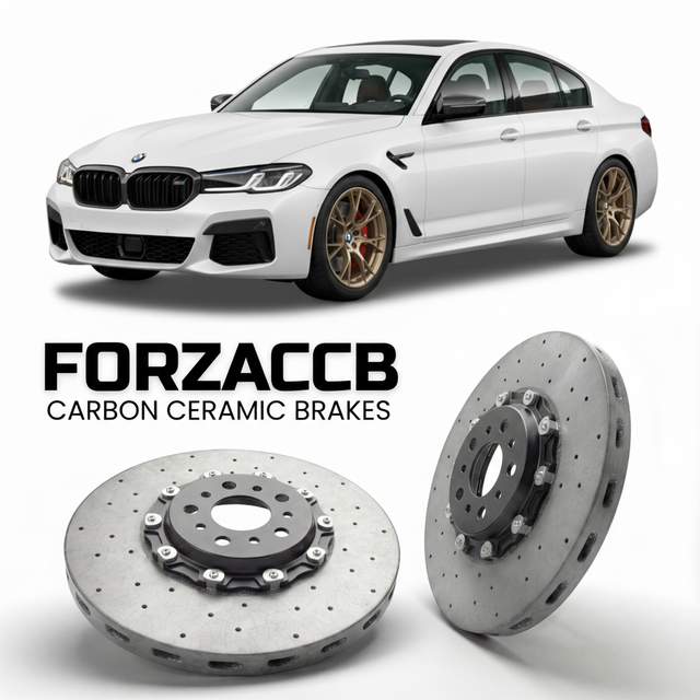 Carbon Ceramic Brake Rotors for BMW 5-Series Sedan G60 (2023-) | CCB OEM Replacement / Conversion Upgrade Kit