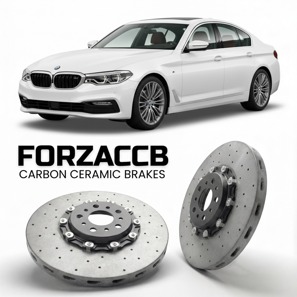 Carbon Ceramic Brake Rotors for BMW 5-Series Sedan LWB G38 (2017-2023) | CCB OEM Replacement / Conversion Upgrade Kit