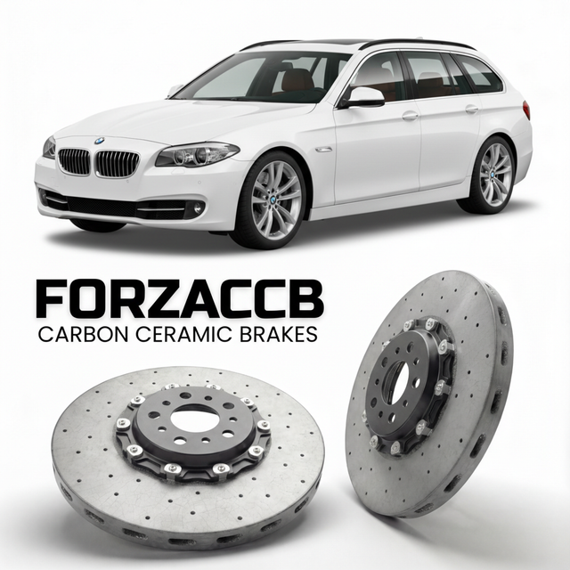 Carbon Ceramic Brake Rotors for BMW 5-Series Touring F11 (2010-2017) | CCB OEM Replacement / Conversion Upgrade Kit