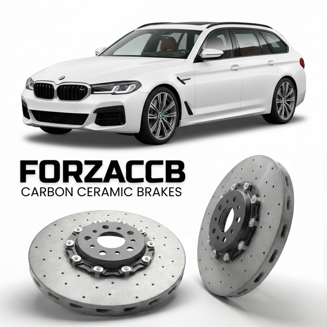 Carbon Ceramic Brake Rotors for BMW 5-Series Touring G61 (2024-) | CCB OEM Replacement / Conversion Upgrade Kit
