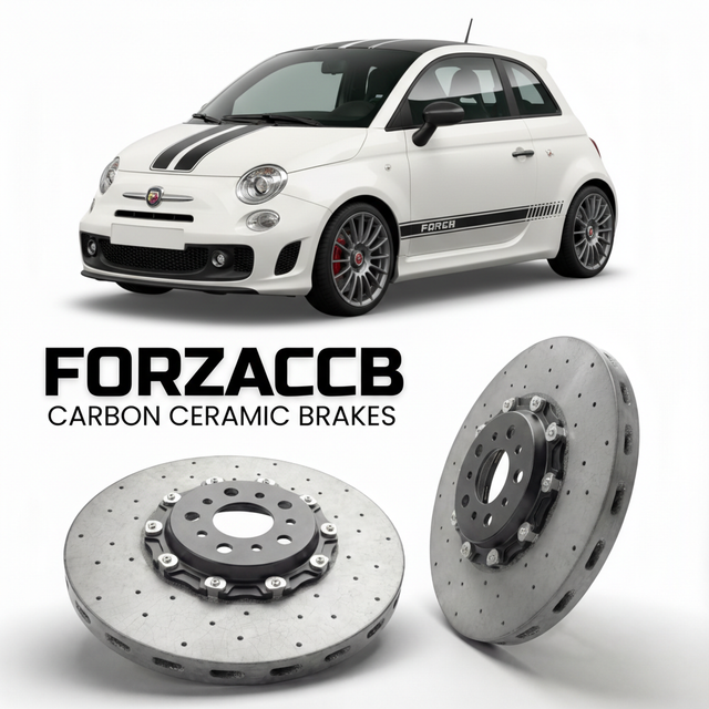 Carbon Ceramic Brake Rotors for Abarth 500 (2008-2015) | CCB OEM Replacement / Conversion Upgrade Kit