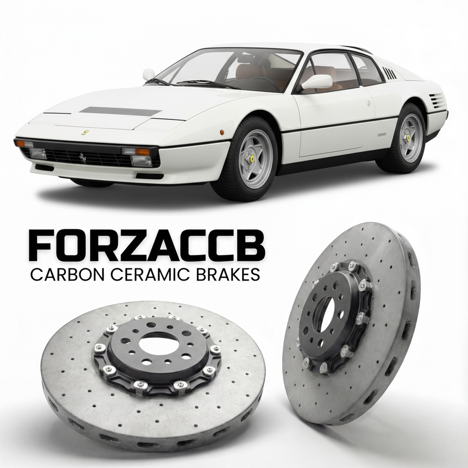 Carbon Ceramic Brake Rotors for Ferrari 512 BBi (1981-1984) | CCB OEM Replacement / Conversion Upgrade Kit