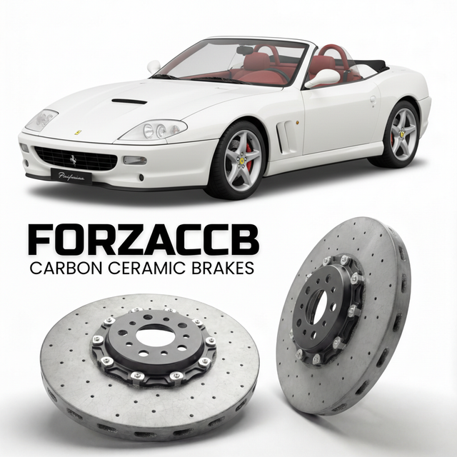 Carbon Ceramic Brake Rotors for Ferrari 550 Barchetta Pininfarina (2001) | CCB OEM Replacement / Conversion Upgrade Kit