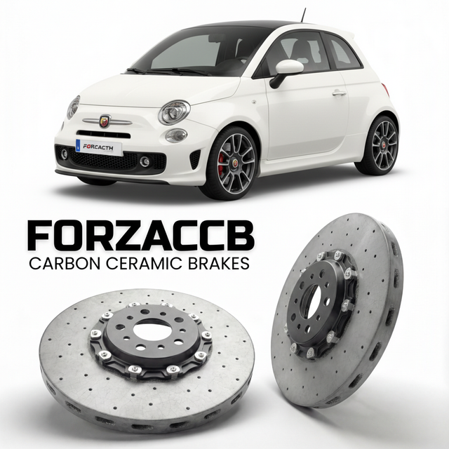Carbon Ceramic Brake Rotors for Abarth 595 (2012-2016) | CCB OEM Replacement / Conversion Upgrade Kit