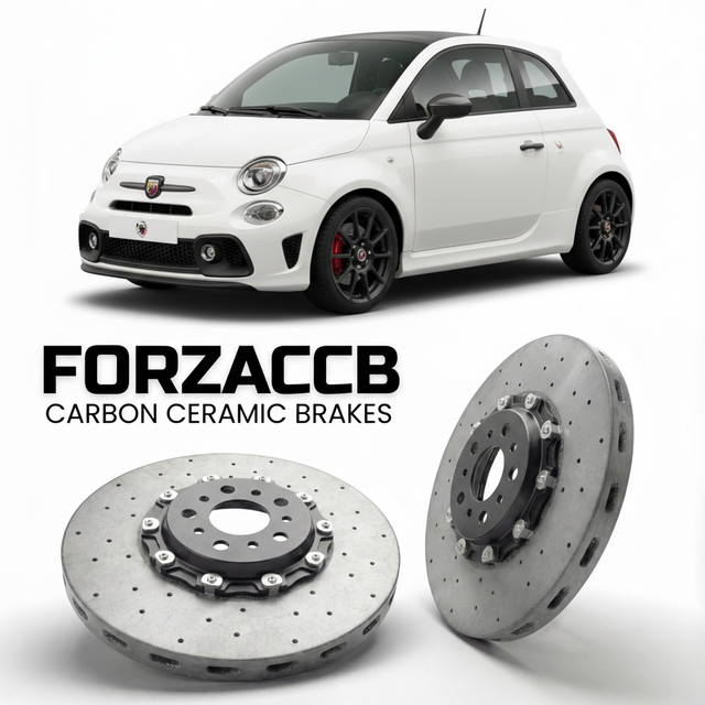 Carbon Ceramic Brake Rotors for Abarth 595 facelift 2016 (2016+) | CCB OEM Replacement / Conversion Upgrade Kit