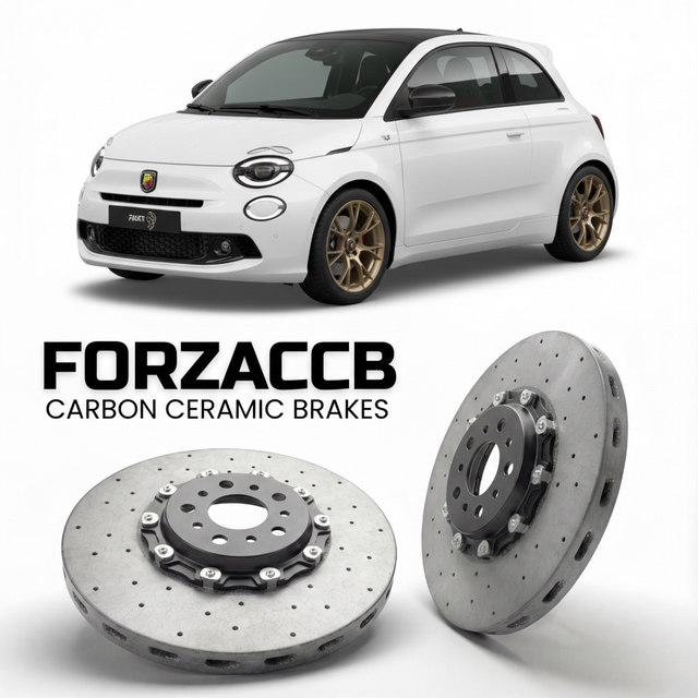 Carbon Ceramic Brake Rotors for Abarth 600 Abarth 600e (2024+) | CCB OEM Replacement / Conversion Upgrade Kit