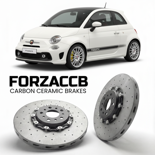 Carbon Ceramic Brake Rotors for Abarth 695 (2014+) | CCB OEM Replacement / Conversion Upgrade Kit