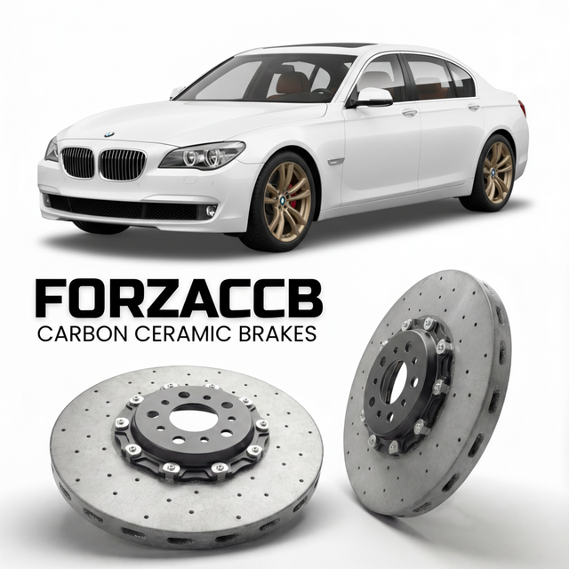 Carbon Ceramic Brake Rotors for BMW 7-Series Sedan LWB F02 (2008-2015) | CCB OEM Replacement / Conversion Upgrade Kit
