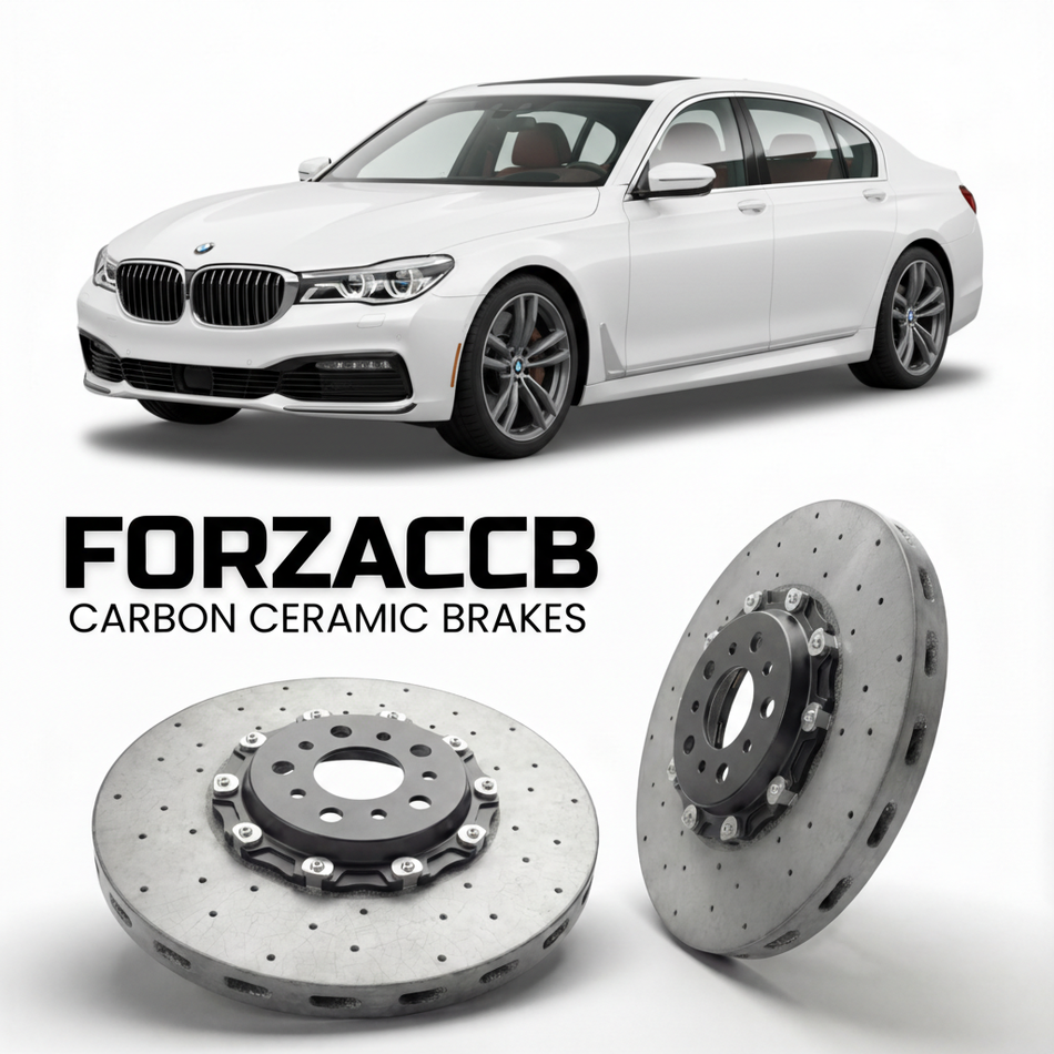 Carbon Ceramic Brake Rotors for BMW 7-Series Sedan LWB G12 (2015-2022) | CCB OEM Replacement / Conversion Upgrade Kit