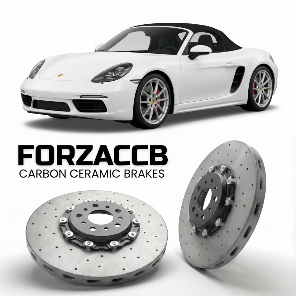 Carbon Ceramic Brake Rotors for Porsche 718 Boxster S (2017+) | CCB OEM Replacement / Conversion Upgrade Kit