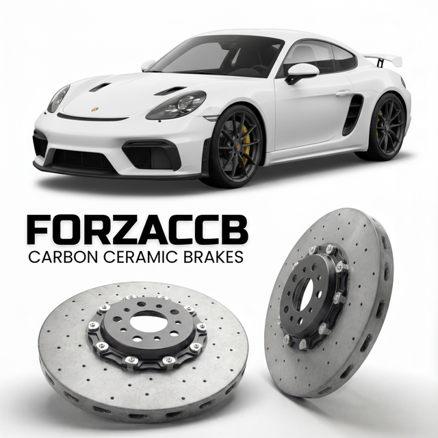 Carbon Ceramic Brake Rotors for Porsche 718 GT4 RS 982 (2022+) | CCB OEM Replacement / Conversion Upgrade Kit