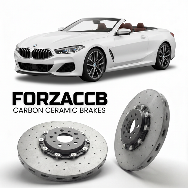Carbon Ceramic Brake Rotors for BMW 8-Series Convertible G14 (2018+) | CCB OEM Replacement / Conversion Upgrade Kit