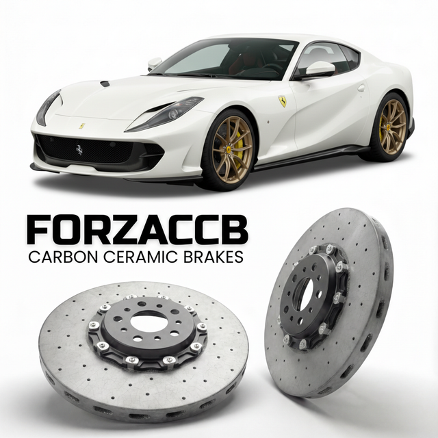 Carbon Ceramic Brake Rotors for Ferrari 812 Competizione (2021-2024) | CCB OEM Replacement / Conversion Upgrade Kit