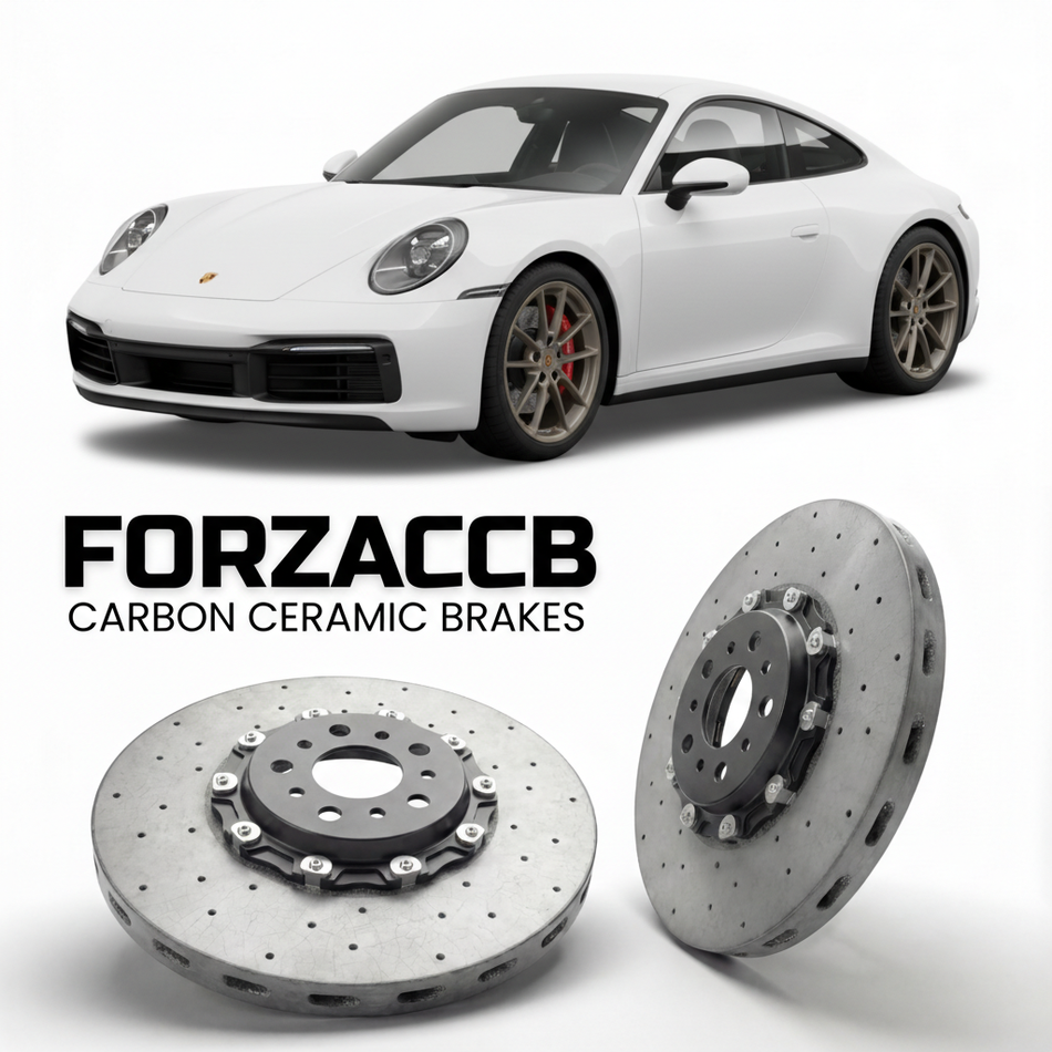 Carbon Ceramic Brake Rotors for Porsche 911 Carrera (2020+) | CCB OEM Replacement / Conversion Upgrade Kit