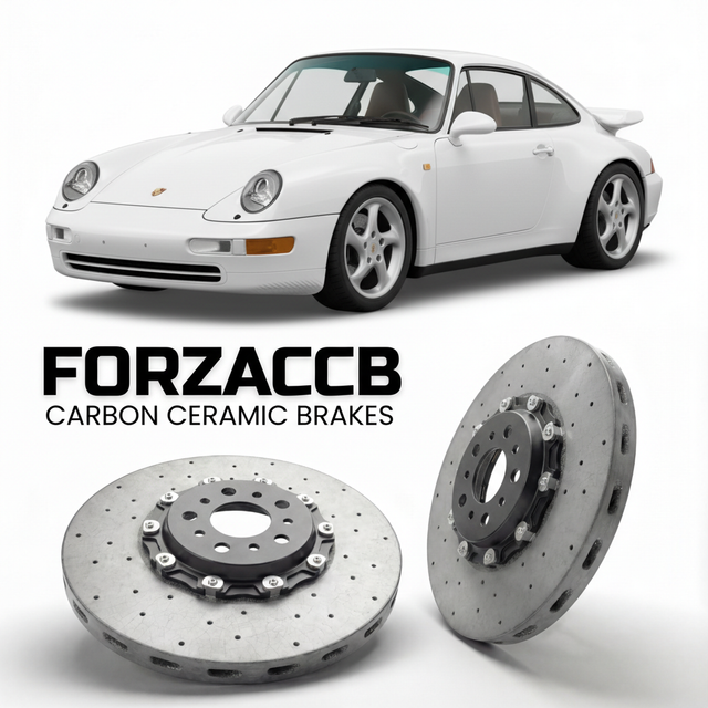 Carbon Ceramic Brake Rotors for Porsche 911 Turbo 993 (1995-1998) | CCB OEM Replacement / Conversion Upgrade Kit