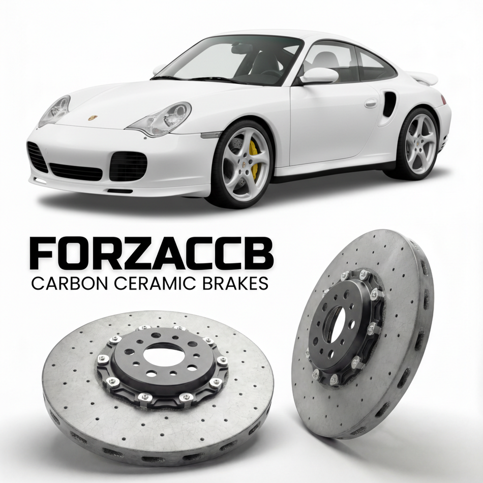 Carbon Ceramic Brake Rotors for Porsche 911 Turbo 996 (2001-2005) | CCB OEM Replacement / Conversion Upgrade Kit