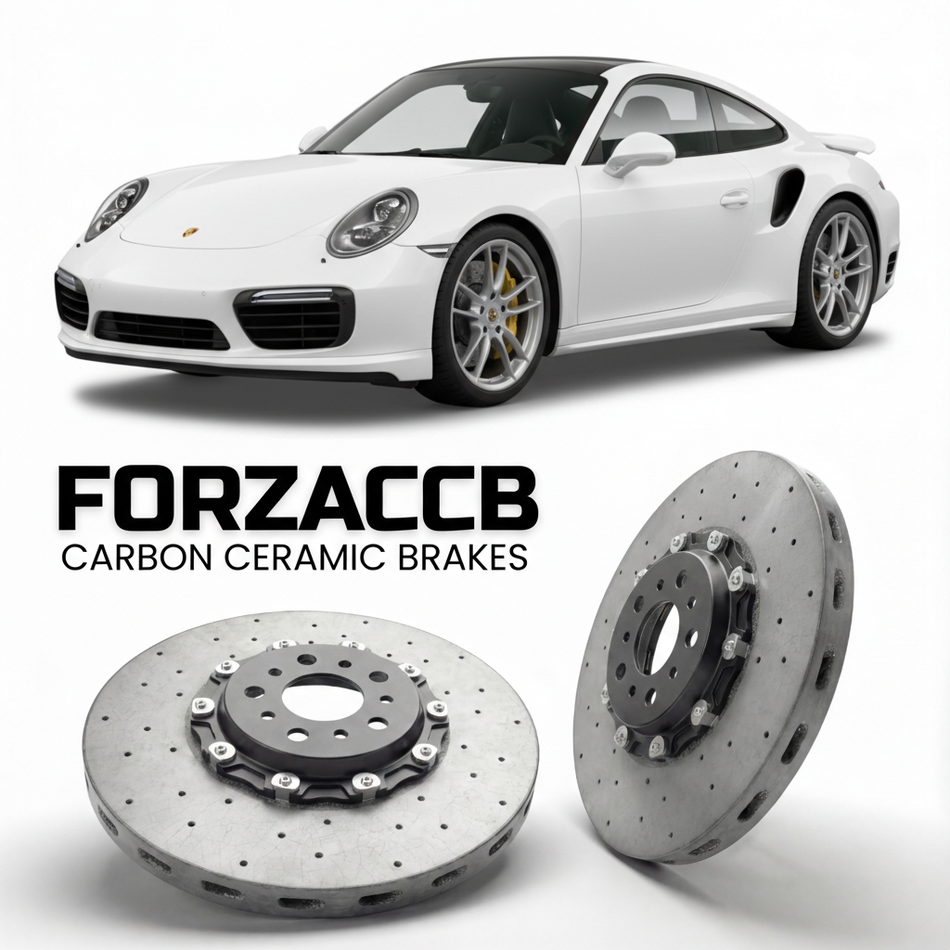 Carbon Ceramic Brake Rotors for Porsche 911 Turbo (2014-2019) | CCB OEM Replacement / Conversion Upgrade Kit