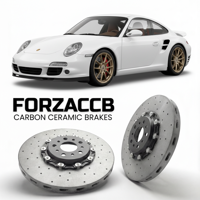 Carbon Ceramic Brake Rotors for Porsche 911 Turbo S 997.2 (2010-2013) | CCB OEM Replacement / Conversion Upgrade Kit
