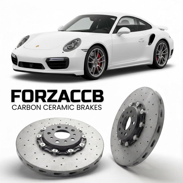 Carbon Ceramic Brake Rotors for Porsche 911 Turbo S 991 (2014-2019) | CCB OEM Replacement / Conversion Upgrade Kit
