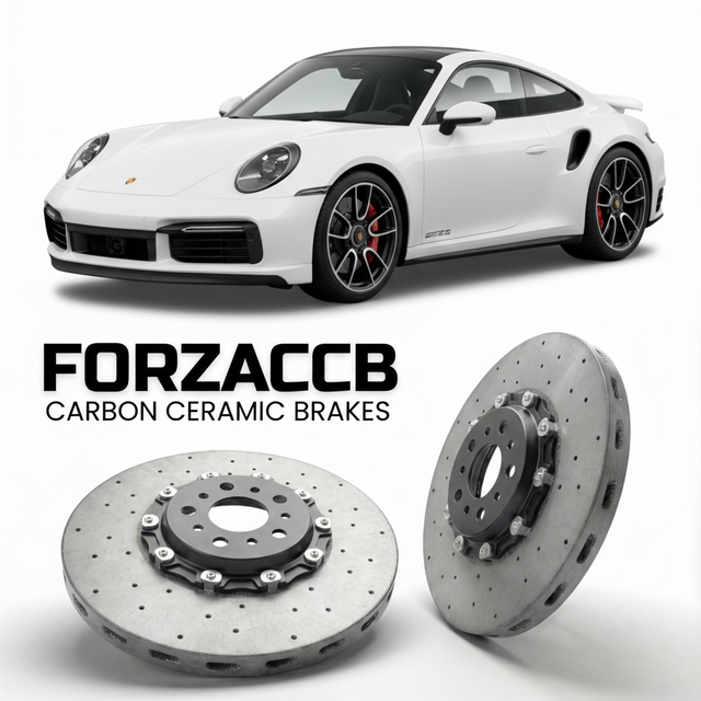 Carbon Ceramic Brake Rotors for Porsche 911 Turbo S 992 (2021+) | CCB OEM Replacement / Conversion Upgrade Kit