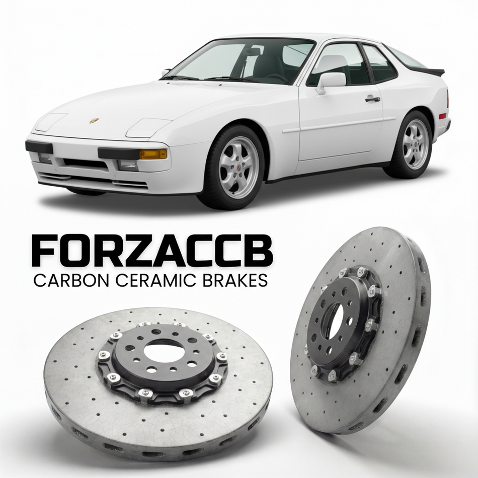 Carbon Ceramic Brake Rotors for Porsche 924 2.0 NA (1980-1985) | CCB OEM Replacement / Conversion Upgrade Kit