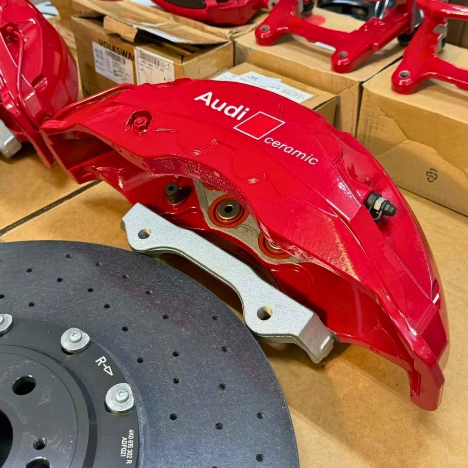 High-performance JDM brake upgrade featuring ForzaCCB carbon ceramic rotors paired with blue Endless brake calipers.