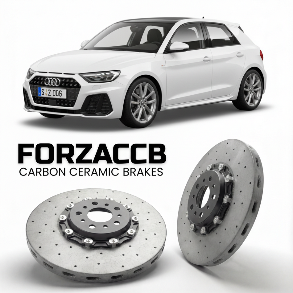 Carbon Ceramic Brake Rotors for Audi A1 Sportback GB (2019+) | CCB OEM Replacement / Conversion Upgrade Kit