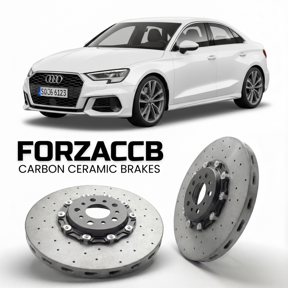 Carbon Ceramic Brake Rotors for Audi A3 8Y (2020+) | CCB OEM Replacement / Conversion Upgrade Kit