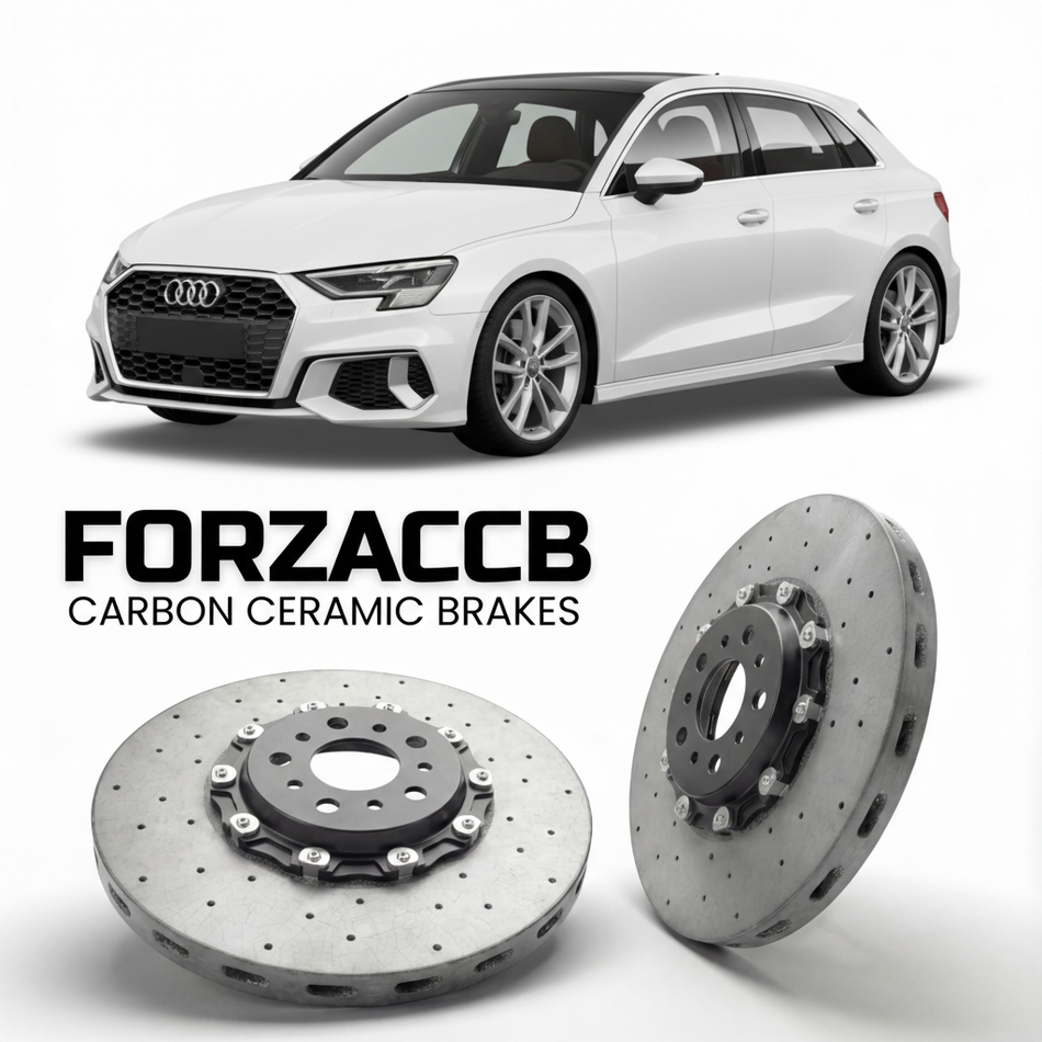 Carbon Ceramic Brake Rotors for Audi A3 Sportback 8Y (2020+) | CCB OEM Replacement / Conversion Upgrade Kit