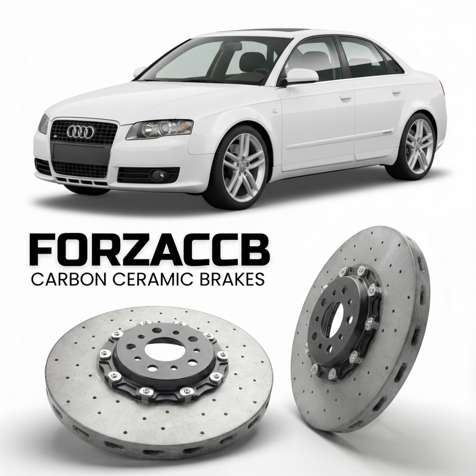 Carbon Ceramic Brake Rotors for Audi A4 B7 (2004-2009) | CCB OEM Replacement / Conversion Upgrade Kit